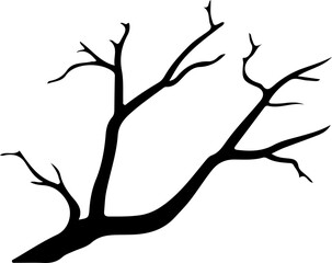 Tree branch slihouette
