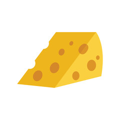 Piece of cheese emoji vector illustration