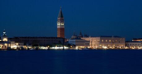 Torre dell'Orologio and Palazzo Ducale at Night