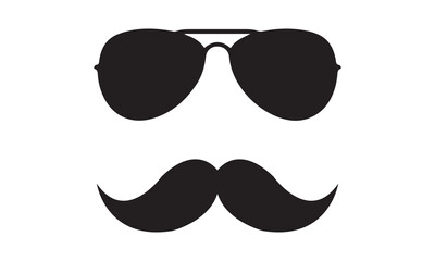 Mustache & glasses Vector and Clip Art