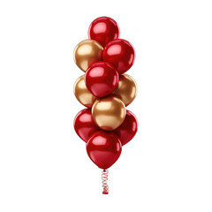 Celebration  red gold balloons