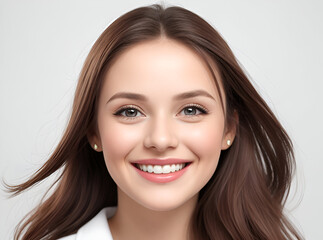 Naklejka premium Beautiful and smile young girl