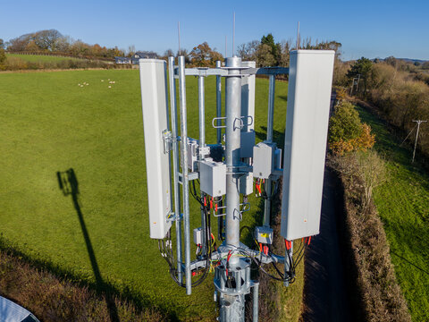 Mobile tower with 5g installed for better signal.