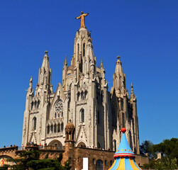 Tibidabo church in Barcelona.