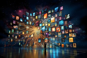 
Image Classification A stunning illustration depicting the process of image classification using Artificial Intelligence. The artwork showcases the intricate algorithms and neural networks at work