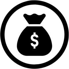 bag with dollar sign
