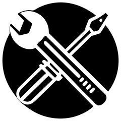 wrench and screwdriver