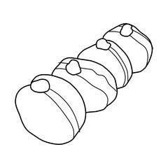 sketch of bomboloni dougnut