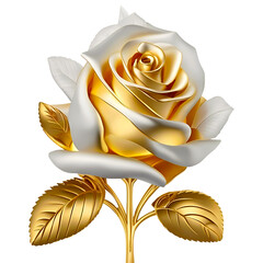 金色のバラの花