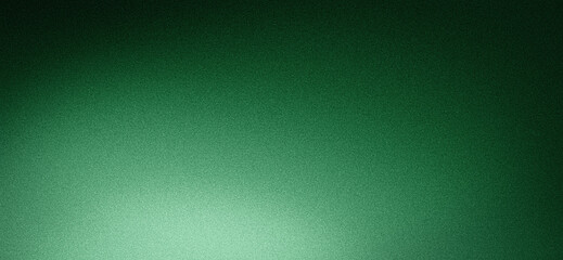 Grainy texture green gradient background glowing light dark backdrop noise grain effect banner header design copy space © Enso