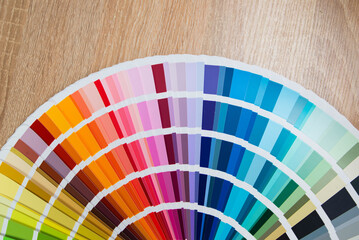 bright samples of color palette.