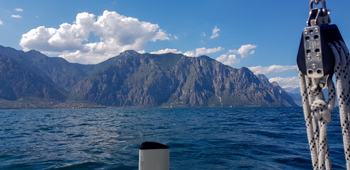 Beautiful landscape in an evening mood by the water in the sunshine. Whether sea, lake or river,...