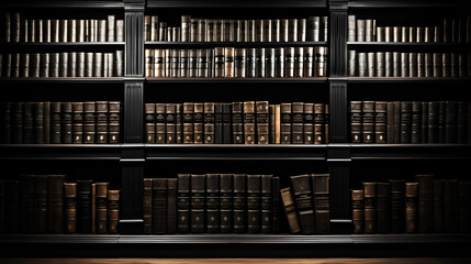 Law library - old books - legal information - antiques - stylish - background 