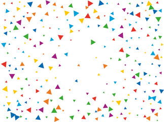 Gender Neutral Rainbow Triangular Confetti