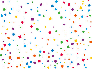 Luxury Rainbow Square Confetti