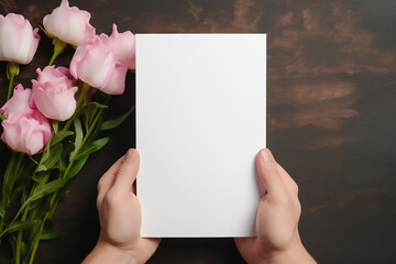 Obraz premium Elegant simple greeting card