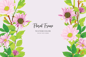 background floral summer and spring card design
