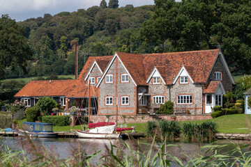 Houses on the River Thames, Hambleden
