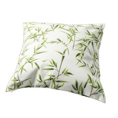 Eco-Friendly Bamboo Fiber Bed Pillow Isolated on Transparent or White Background, PNG