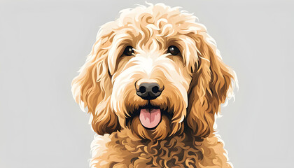 Isolate Goldendoodle Retrievers