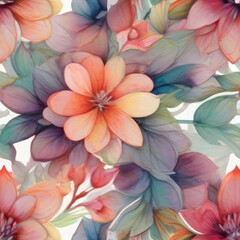 Obraz premium seamless background with flowers
