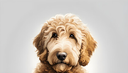 Isolate Goldendoodle Retrievers