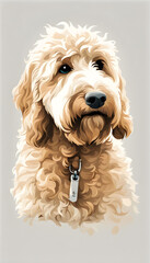 Isolate Goldendoodle Retrievers