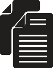 paper vector icon line template