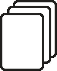 paper vector icon line template