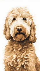 Isolate Goldendoodle Retrievers