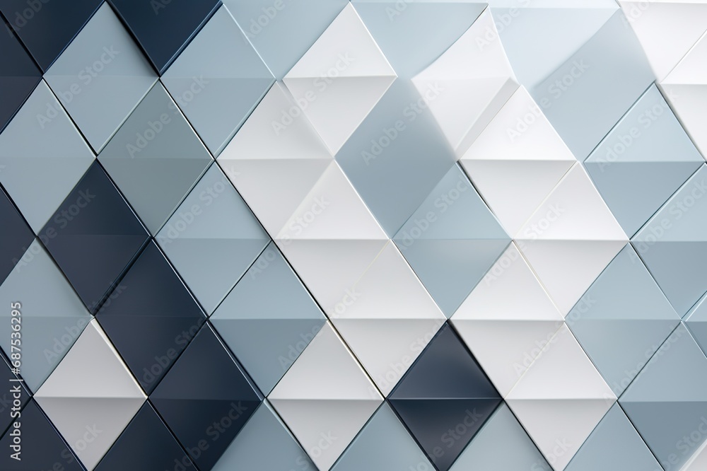 Poster abstract 3d rendering of modern geometric sculpture in futuristic setting