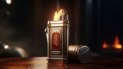 Retro Spark: Vintage Lighter's Timeless Elegance