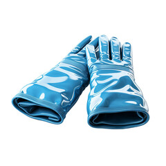 blue glove isolated