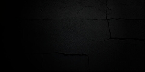 abstract black background blank concrete wall grunge stucco cracked texture.