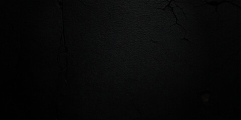 abstract black background blank concrete wall grunge stucco cracked texture.