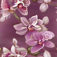 Naklejka na ściany i meble pink orchid flower background