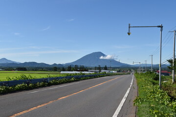 The view of countryside in Hokkaido, Japan