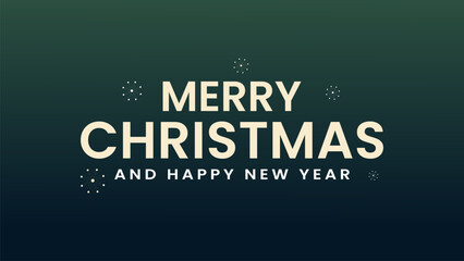 Merry Christmas vector text typography xmas festive Wordmark logo design element vector  - obrazy, fototapety, plakaty
