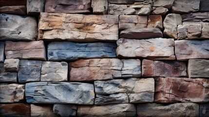 Stone bricks used for wall decoration Natural stone