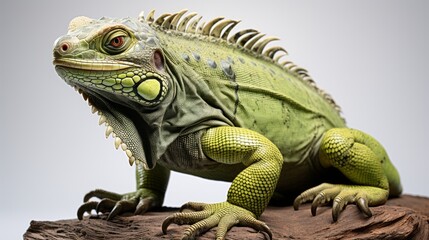 Obraz premium Iguana isolated on a white background