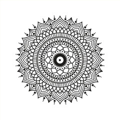 Free vector lineal mandala background
