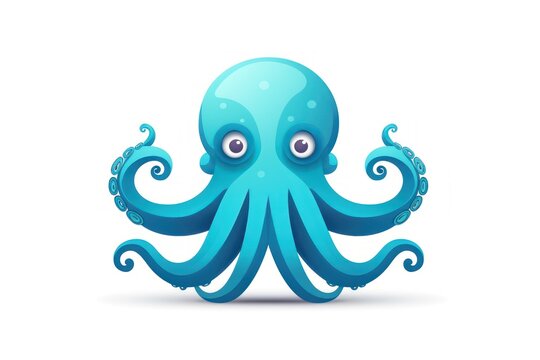 Octopus icon on white background
