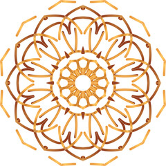 Free vector lineal mandala background