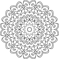Free vector lineal mandala background