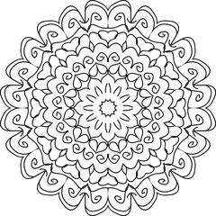 Free vector lineal mandala background