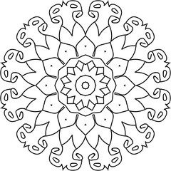 Free vector lineal mandala background