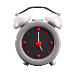 Alarm Clock 3D Icon Illustration