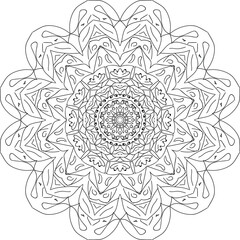 Free vector lineal mandala background