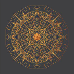 Free vector lineal mandala background