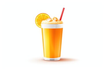 Orange Juice icon on white background